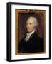 Portrait of Alexander Hamilton (1757-1804) Minister of Finance of the United States Painting by Geo-George Peter Alexander Healy-Framed Giclee Print