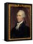 Portrait of Alexander Hamilton (1757-1804) Minister of Finance of the United States Painting by Geo-George Peter Alexander Healy-Framed Stretched Canvas