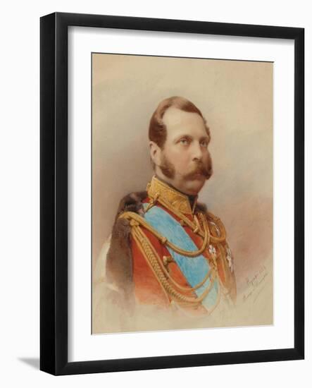 Portrait of Alexander II (1818-1881)-Ivan Raulov-Framed Giclee Print