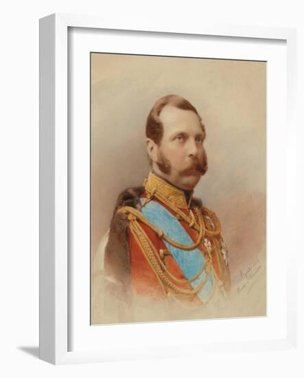 Portrait of Alexander II (1818-1881)-Ivan Raulov-Framed Giclee Print