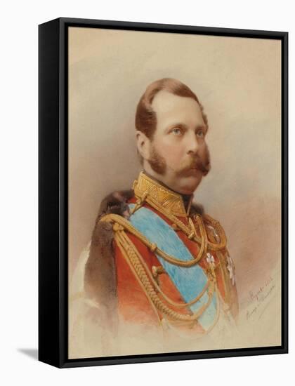 Portrait of Alexander II (1818-1881)-Ivan Raulov-Framed Stretched Canvas