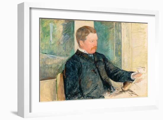 Portrait of Alexander J. Cassatt, c.1880-Mary Cassatt-Framed Giclee Print