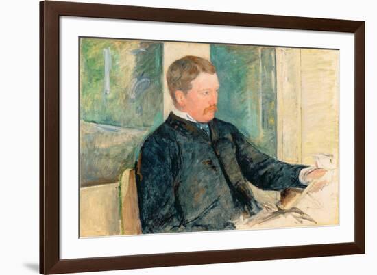 Portrait of Alexander J. Cassatt, c.1880-Mary Cassatt-Framed Giclee Print