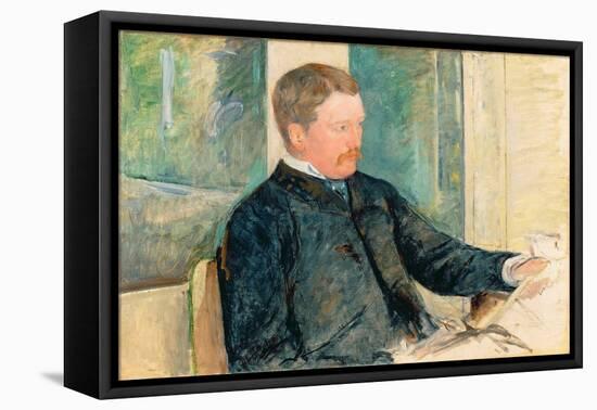 Portrait of Alexander J. Cassatt, c.1880-Mary Cassatt-Framed Stretched Canvas