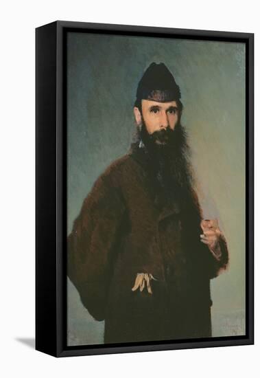 Portrait of Alexander Litovtchenko (1835-90), 1878-Ivan Nikolaevich Kramskoy-Framed Stretched Canvas