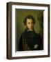 Portrait of Alexander Pushkin, 1827-Orest Adamovich Kiprensky-Framed Giclee Print