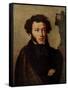 Portrait of Alexander Pushkin, Russian Poet-null-Framed Stretched Canvas