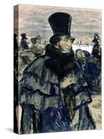 Portrait of Alexander Pushkin-B. M. Kustodiev-Stretched Canvas