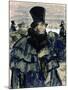Portrait of Alexander Pushkin-B. M. Kustodiev-Mounted Giclee Print