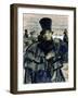 Portrait of Alexander Pushkin-B. M. Kustodiev-Framed Giclee Print