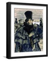 Portrait of Alexander Pushkin-B. M. Kustodiev-Framed Giclee Print