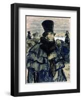 Portrait of Alexander Pushkin-B. M. Kustodiev-Framed Giclee Print