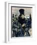 Portrait of Alexander Pushkin-B. M. Kustodiev-Framed Giclee Print