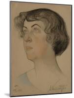 Portrait of Alexandra Mikhailovna Kollontai (1872-195), 1921-Nikolai Andreevich Andreev-Mounted Giclee Print