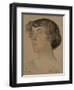 Portrait of Alexandra Mikhailovna Kollontai (1872-195), 1921-Nikolai Andreevich Andreev-Framed Giclee Print