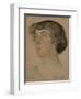 Portrait of Alexandra Mikhailovna Kollontai (1872-195), 1921-Nikolai Andreevich Andreev-Framed Giclee Print