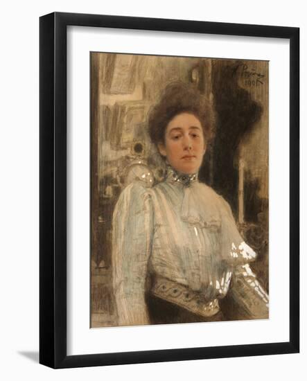 Portrait of Alexandra Pavlovna Botkina (1867-195), 1901-Ilya Yefimovich Repin-Framed Giclee Print