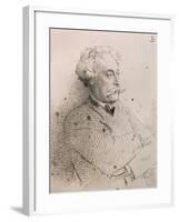 Portrait of Alexandre Dumas-null-Framed Giclee Print