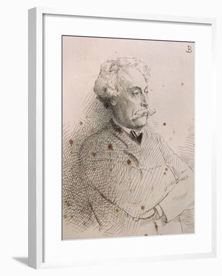 Portrait of Alexandre Dumas-null-Framed Giclee Print