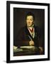 Portrait of Alexandre Lenoir, 1817-Jacques-Louis David-Framed Giclee Print