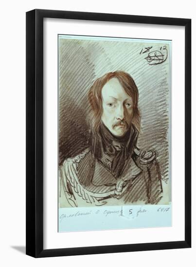 Portrait of Alexei Pavlovich Lanskoy (1789-185), 1813-Alexander Osipovich Orlowski-Framed Giclee Print