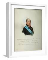 Portrait of Alexei Zakharovich Khitrovo, 1846-1849-null-Framed Giclee Print