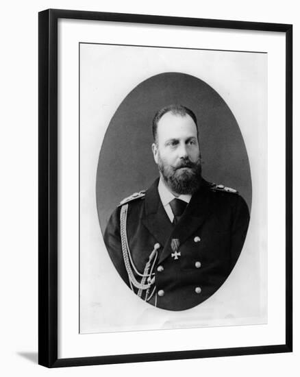 Portrait of Alexis Alexandrovitch Romanov, Grand Duke of Russia-null-Framed Photographic Print