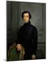 Portrait of Alexis De Tocqueville (1805-185)-Théodore Chassériau-Mounted Giclee Print