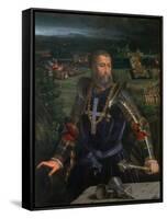 Portrait of Alfonso I D'Este-Dosso Dossi-Framed Stretched Canvas