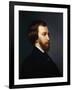 Portrait of Alfred De Musset (1810-185)-Charles Landelle-Framed Giclee Print