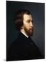 Portrait of Alfred De Musset (1810-185)-Charles Landelle-Mounted Giclee Print