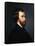 Portrait of Alfred De Musset (1810-185)-Charles Landelle-Framed Stretched Canvas