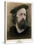 Portrait of Alfred, Lord Tennyson-Julia Margaret Cameron-Stretched Canvas