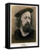 Portrait of Alfred, Lord Tennyson-Julia Margaret Cameron-Framed Stretched Canvas