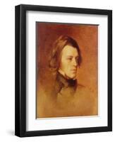 Portrait of Alfred Lord Tennyson-Samuel Laurence-Framed Giclee Print