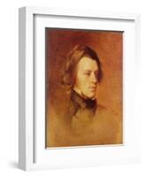 Portrait of Alfred Lord Tennyson-Samuel Laurence-Framed Giclee Print