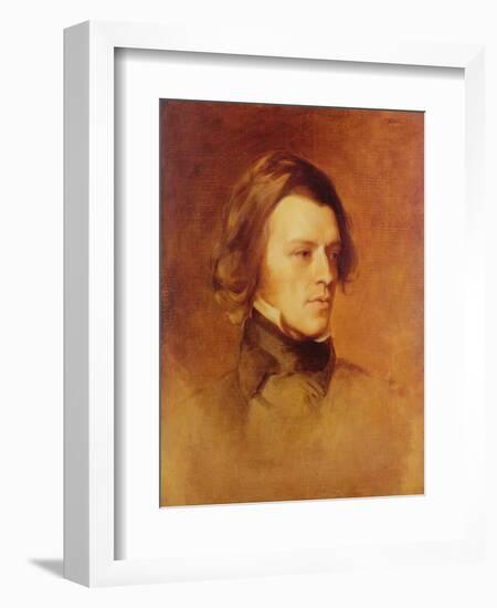 Portrait of Alfred Lord Tennyson-Samuel Laurence-Framed Giclee Print