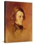 Portrait of Alfred Lord Tennyson-Samuel Laurence-Stretched Canvas