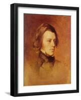 Portrait of Alfred Lord Tennyson-Samuel Laurence-Framed Giclee Print