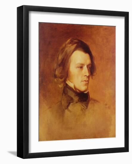 Portrait of Alfred Lord Tennyson-Samuel Laurence-Framed Giclee Print