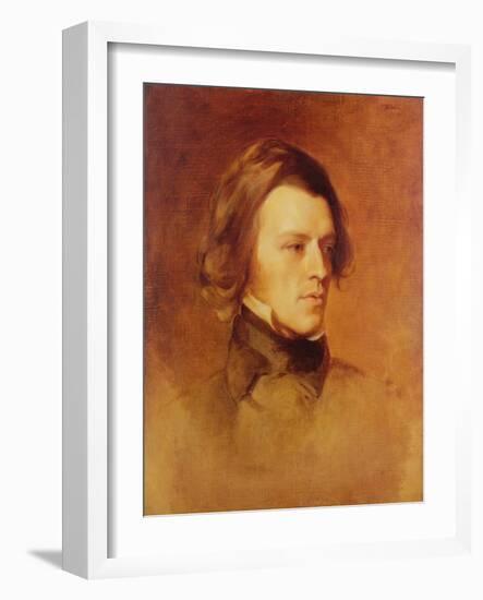 Portrait of Alfred Lord Tennyson-Samuel Laurence-Framed Giclee Print