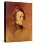 Portrait of Alfred Lord Tennyson-Samuel Laurence-Stretched Canvas