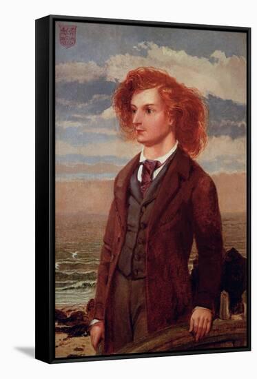 Portrait of Algernon Charles Swinburne (1837-1909)-William Bell Scott-Framed Stretched Canvas