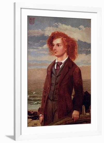 Portrait of Algernon Charles Swinburne (1837-1909)-William Bell Scott-Framed Giclee Print