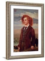 Portrait of Algernon Charles Swinburne (1837-1909)-William Bell Scott-Framed Giclee Print