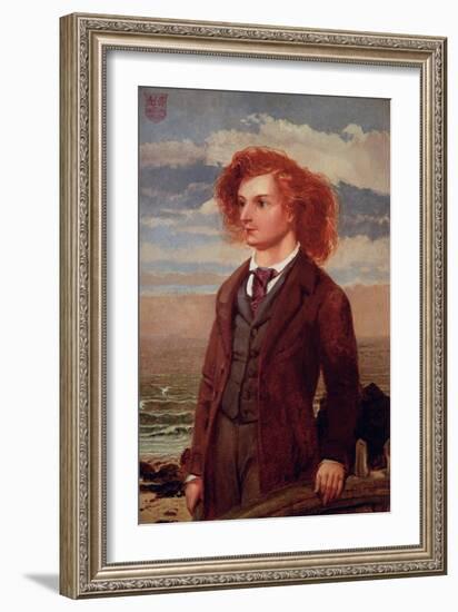 Portrait of Algernon Charles Swinburne (1837-1909)-William Bell Scott-Framed Giclee Print