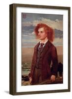 Portrait of Algernon Charles Swinburne (1837-1909)-William Bell Scott-Framed Giclee Print