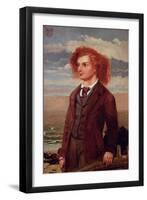 Portrait of Algernon Charles Swinburne (1837-1909)-William Bell Scott-Framed Giclee Print