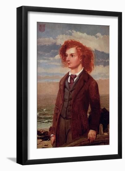 Portrait of Algernon Charles Swinburne (1837-1909)-William Bell Scott-Framed Giclee Print