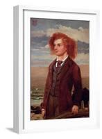 Portrait of Algernon Charles Swinburne (1837-1909)-William Bell Scott-Framed Giclee Print